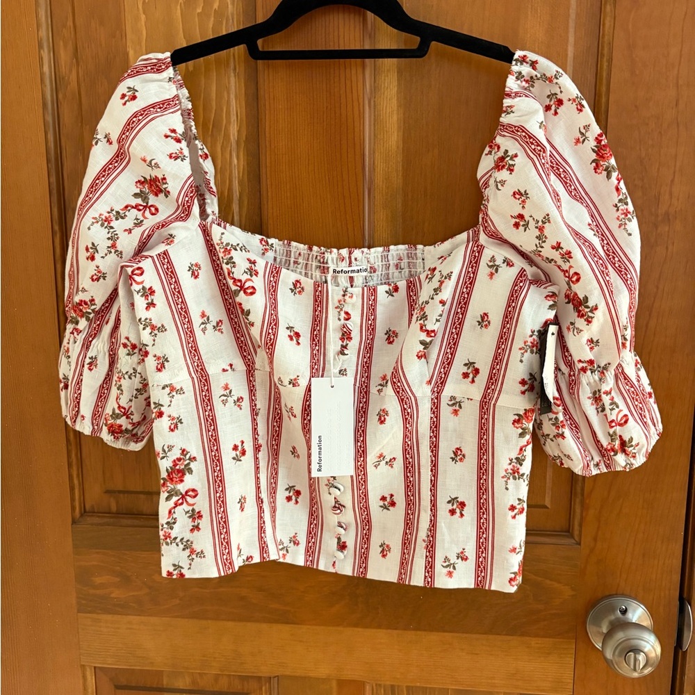Reformation short sleeve top NWT